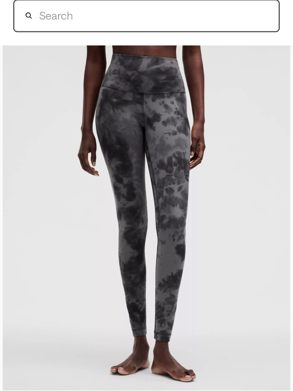 lululemon athletica Charcoal Tie-Dye High-Rise Leggings